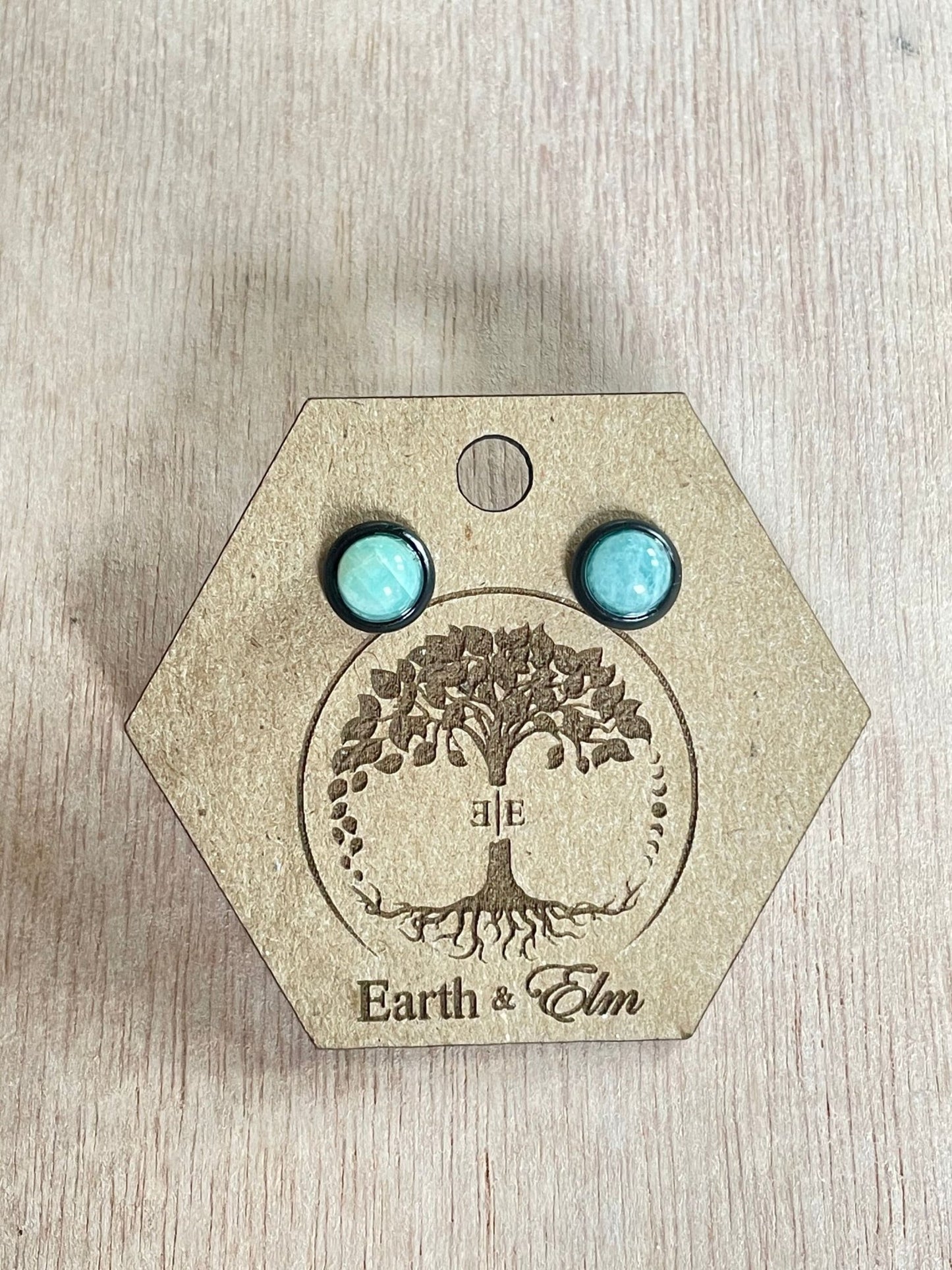 6mm Amazonite Stud Earrings - earthandelm
