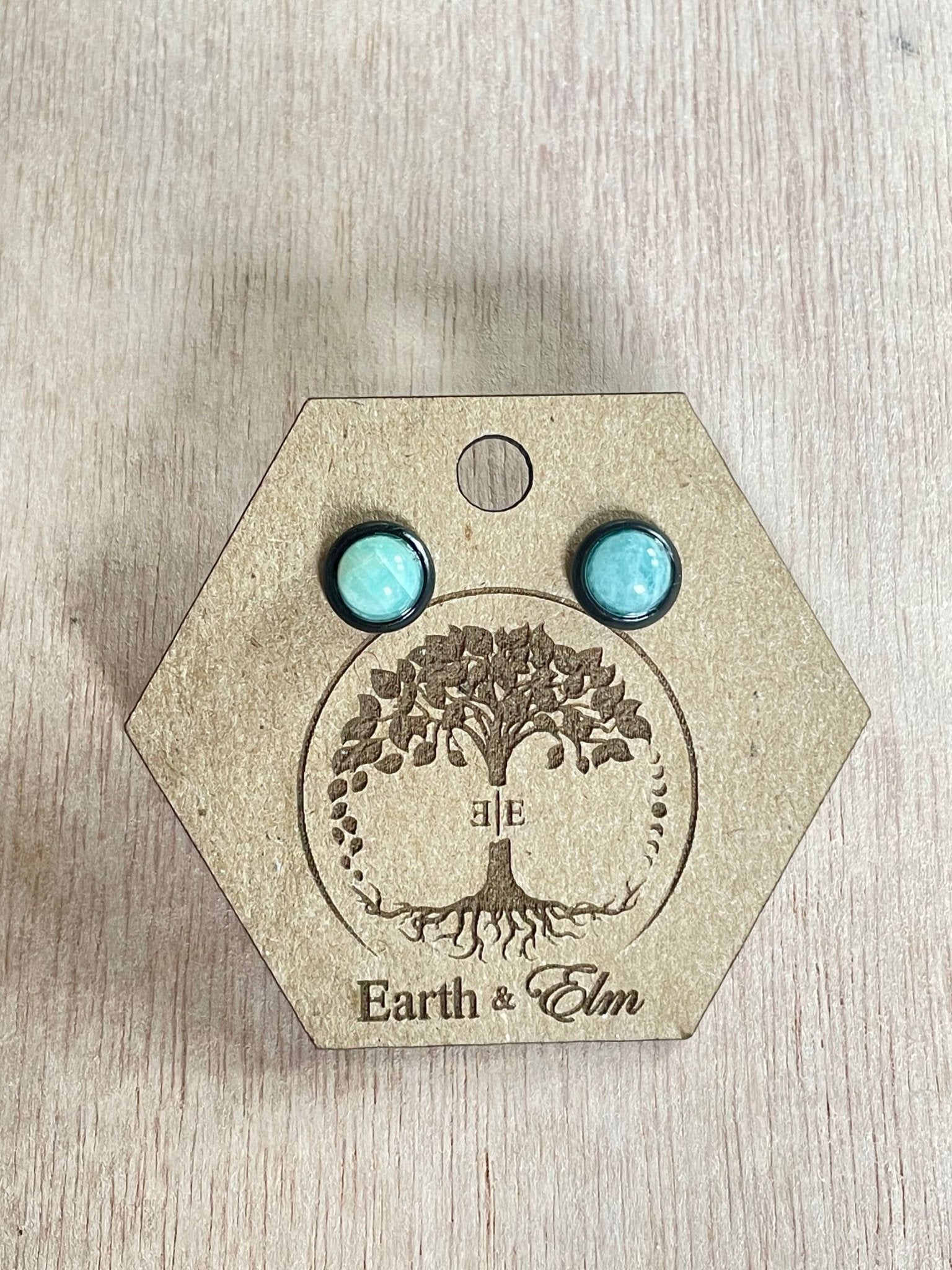 6mm Amazonite Stud Earrings - earthandelm