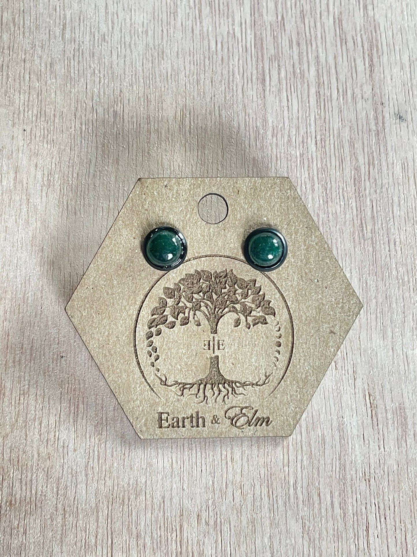 6mm Green Aventurine Studs - earthandelm