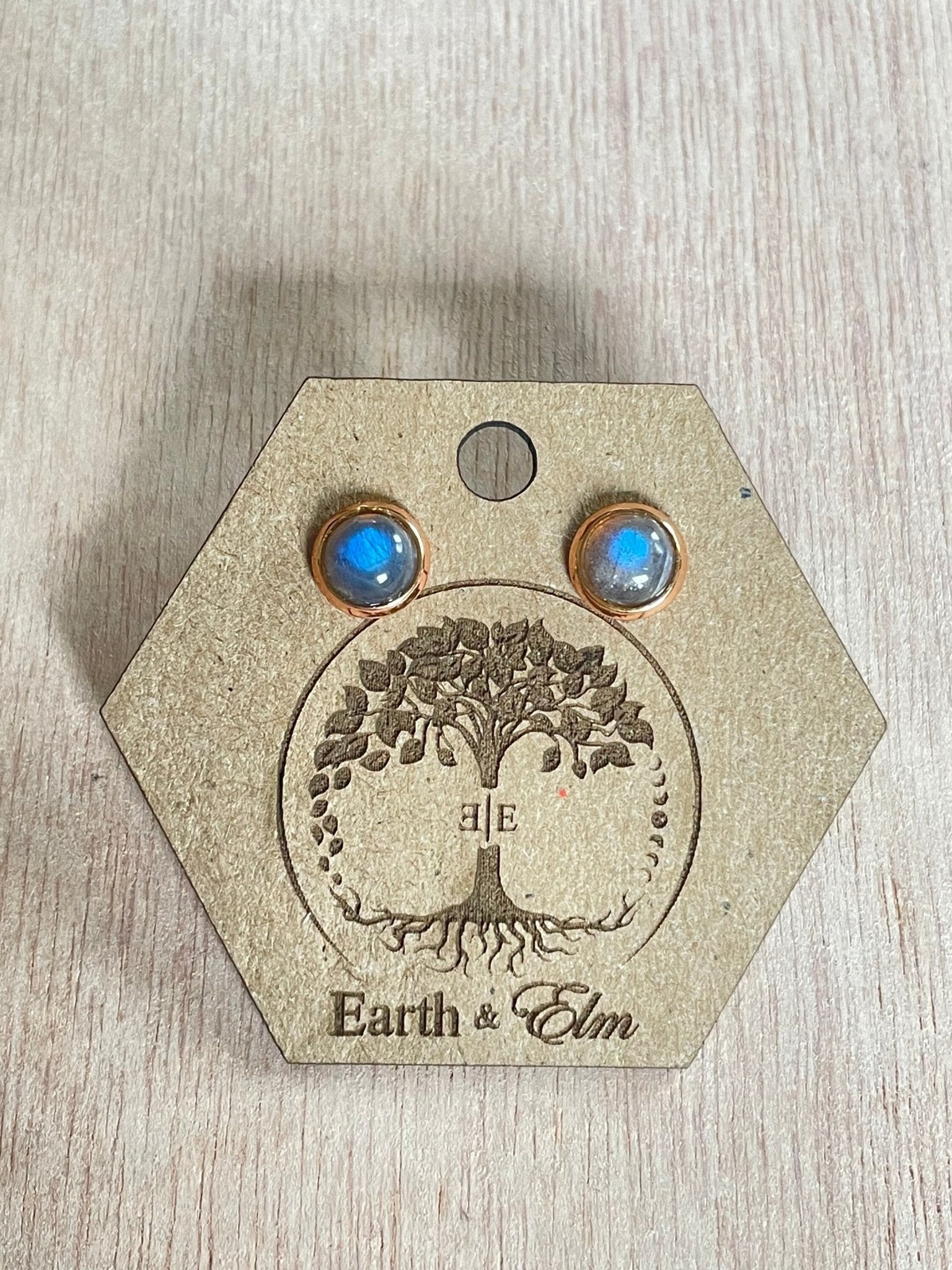 6mm Labradorite Studs - earthandelm