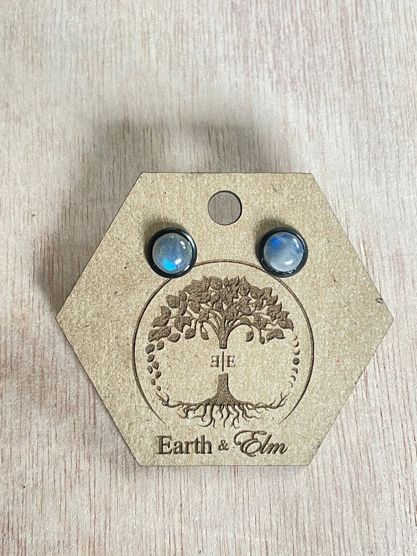 6mm Labradorite Studs - earthandelm