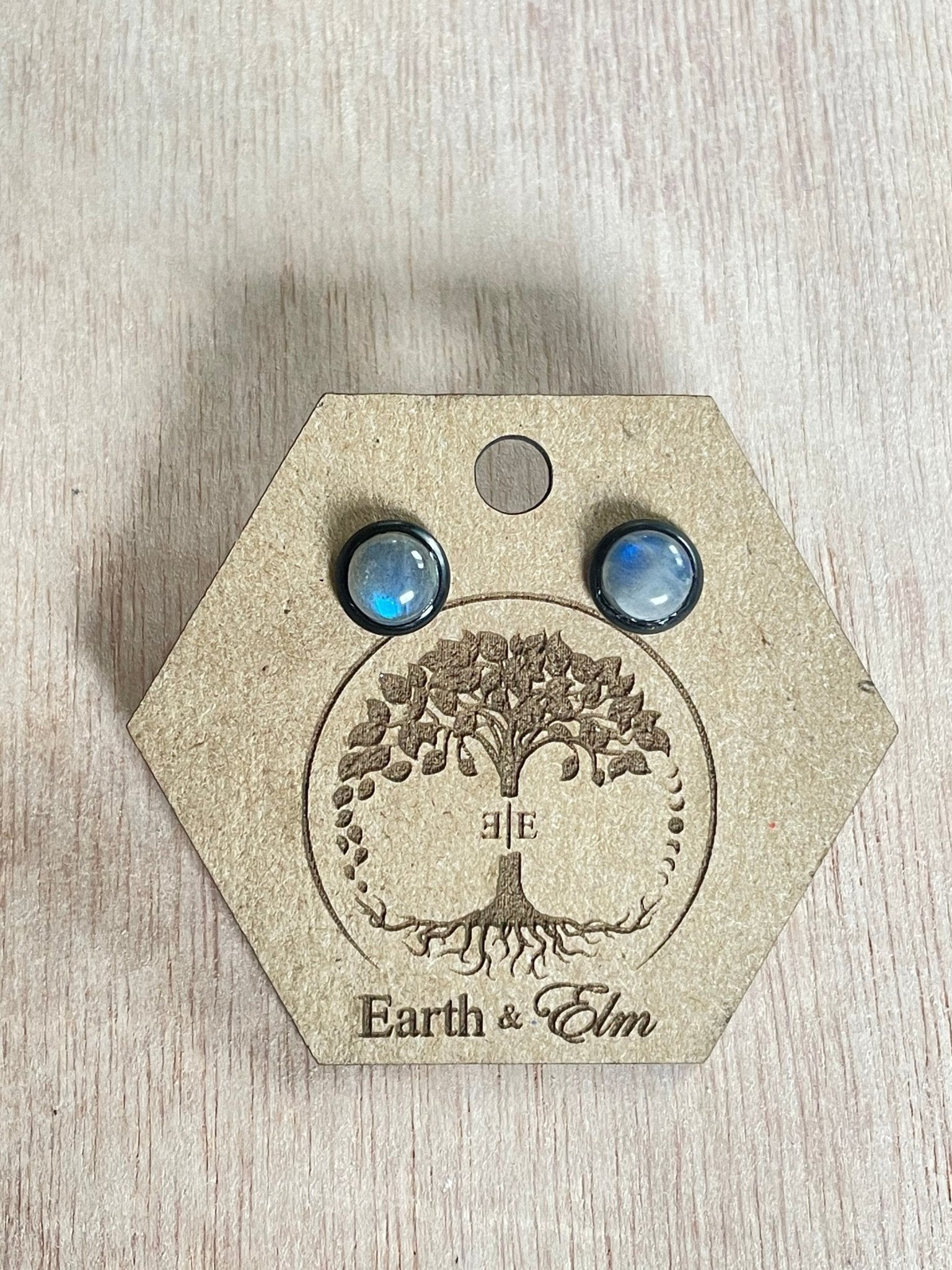 6mm Labradorite Studs - earthandelm