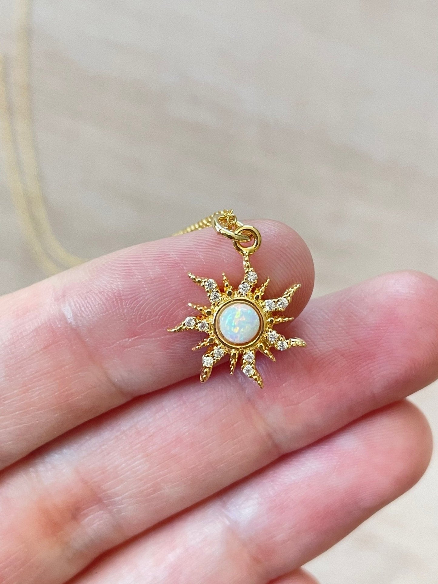 Gold Sun & Moon Necklace Set - earthandelm