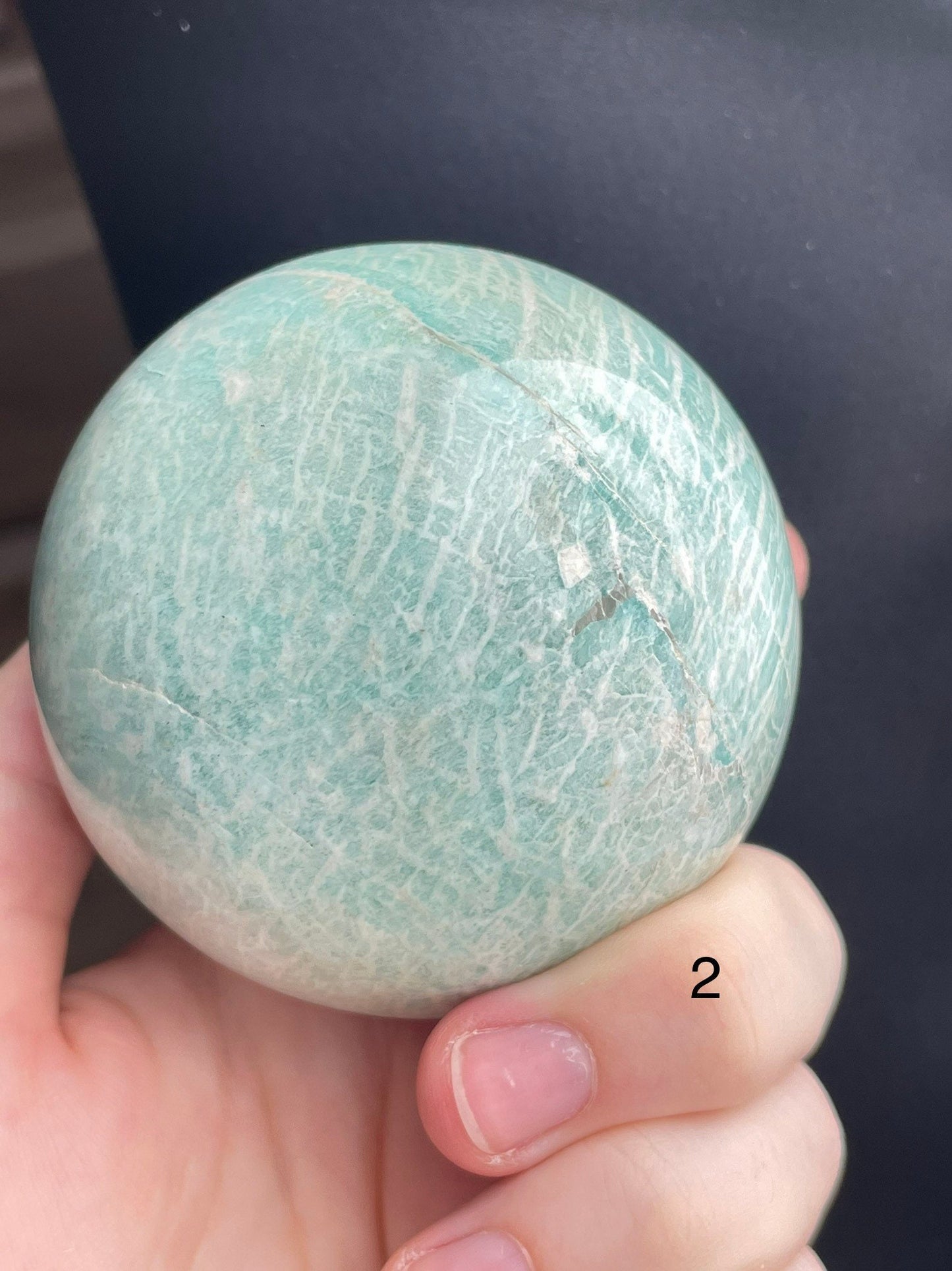 Amazonite Sphere | Palm Stone | Crystal Ball | Amazonite Crystal | 65MM | 67MM