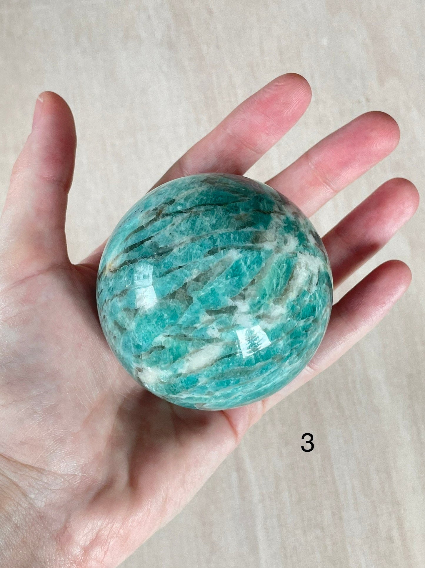 Amazonite Sphere | Palm Stone | Crystal Ball | Amazonite Crystal | 65MM | 67MM