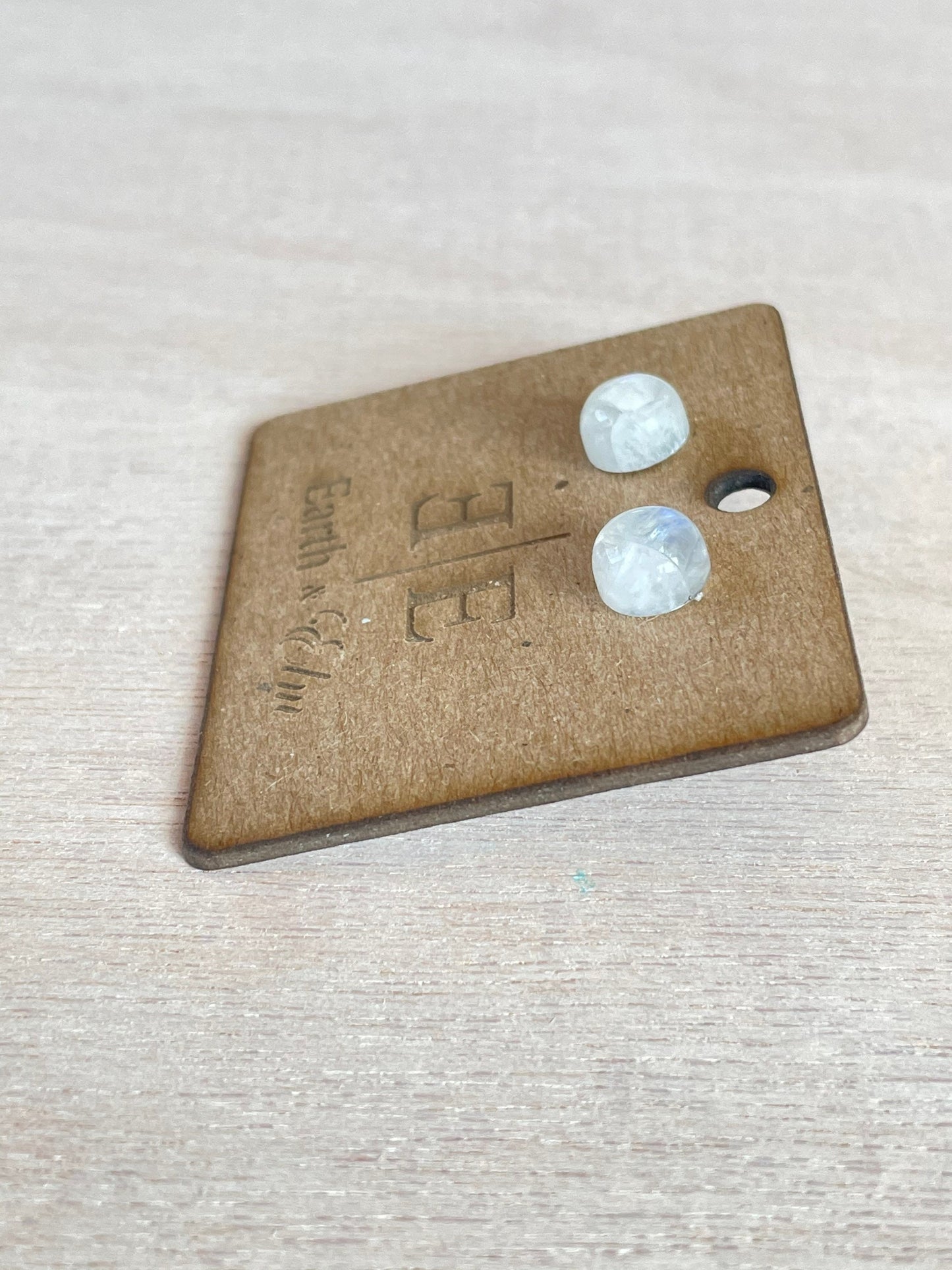 Moonstone Round Gemstone Studs | Moonstone Earrings | 8mm Stud Earrings | Gemstone Earrings | 10mm | 12mm | 6mm