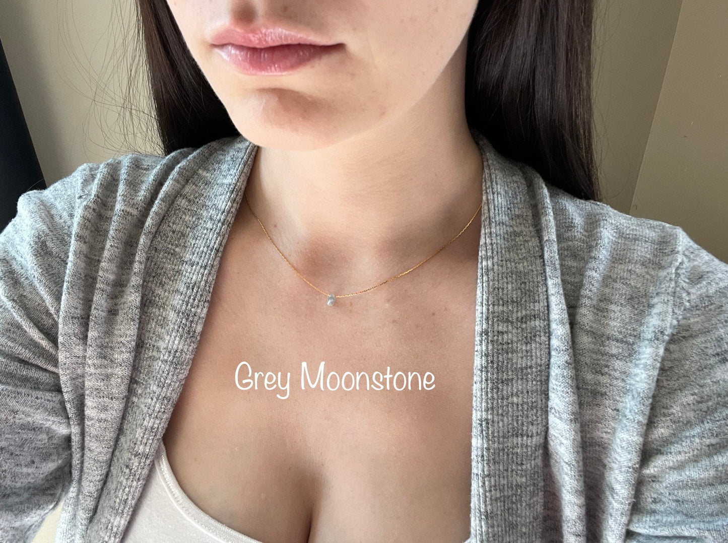 Minimalist Necklaces | Dainty Gold Necklace | Gemstone Necklace | Layering Necklace | Tiny Pendant