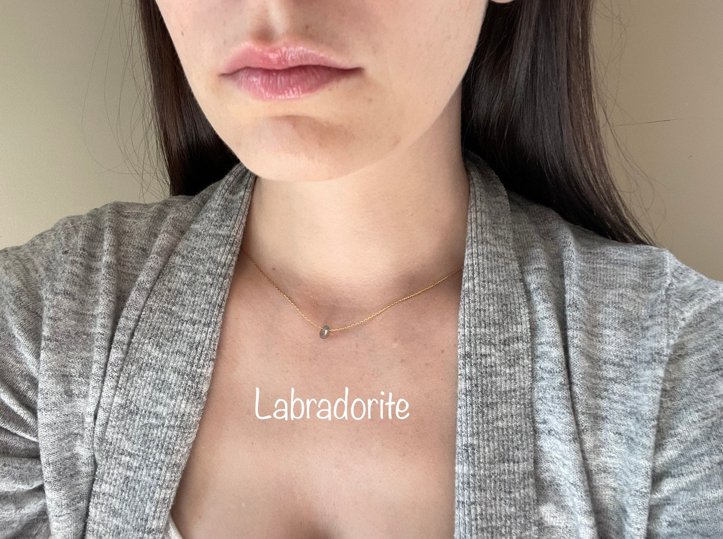 Minimalist Necklaces | Dainty Gold Necklace | Gemstone Necklace | Layering Necklace | Tiny Pendant