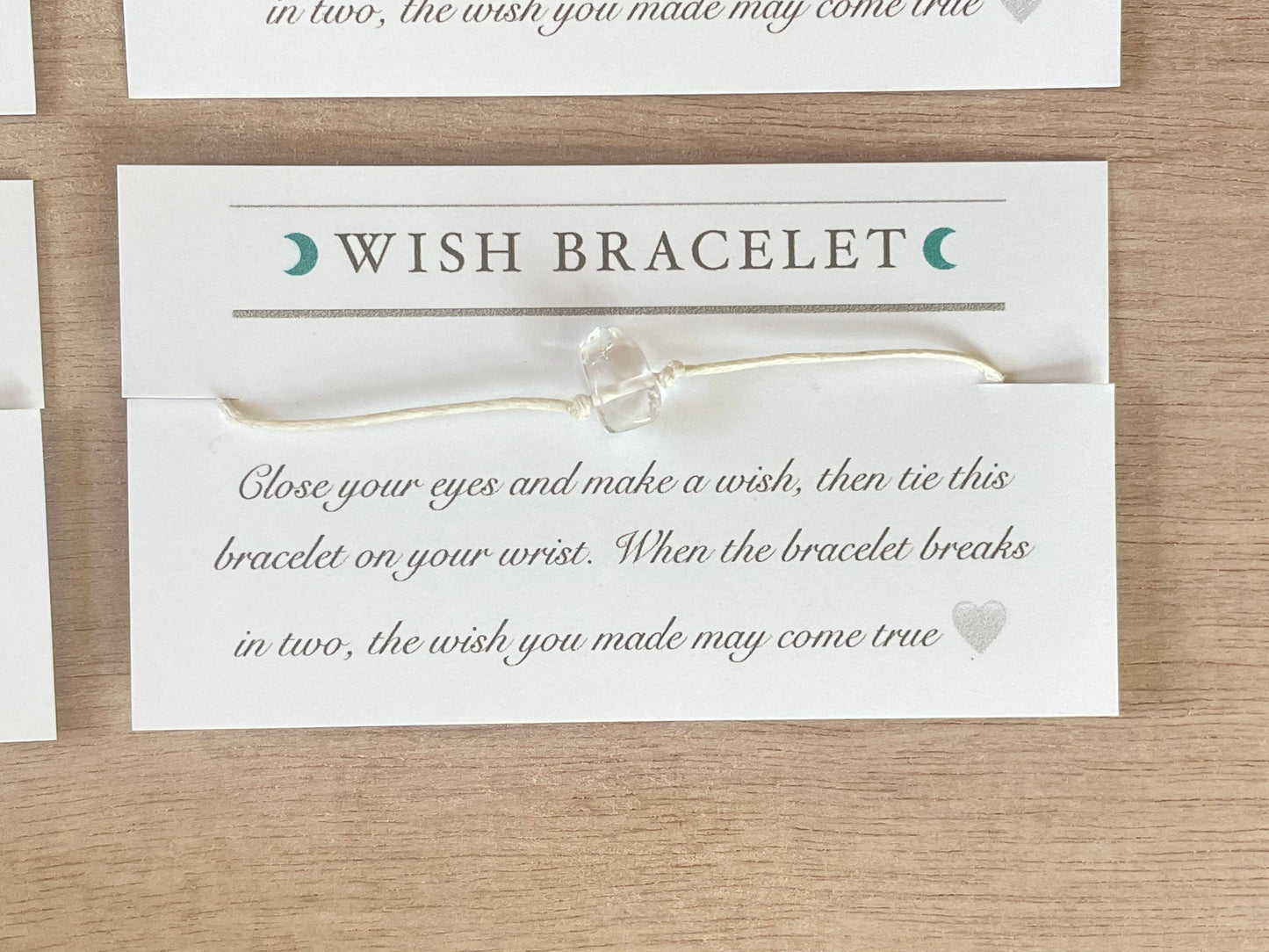 Wish bracelet | Cord and Gemstone Bracelet | Gemstone Wish Bracelet