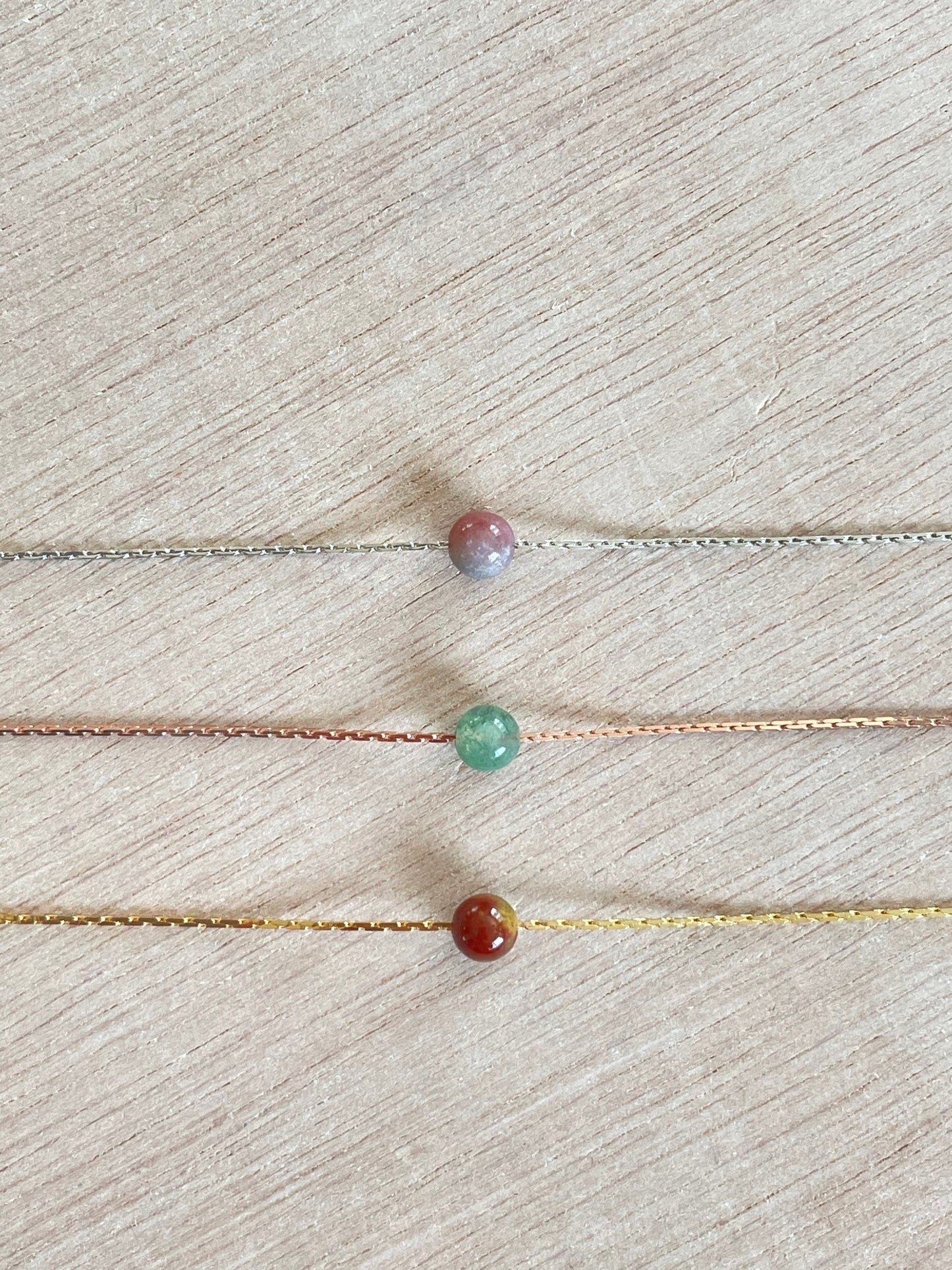 Ocean Jasper Necklace | Rose Gold | Gold | Silver | Dainty Necklace | Layering Necklace | Gemstone Necklace | Bead Necklace