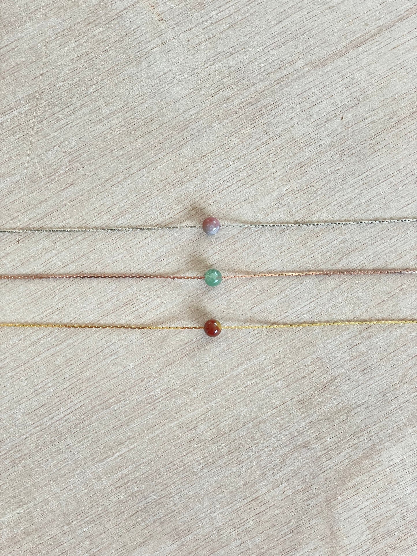 Ocean Jasper Necklace | Rose Gold | Gold | Silver | Dainty Necklace | Layering Necklace | Gemstone Necklace | Bead Necklace
