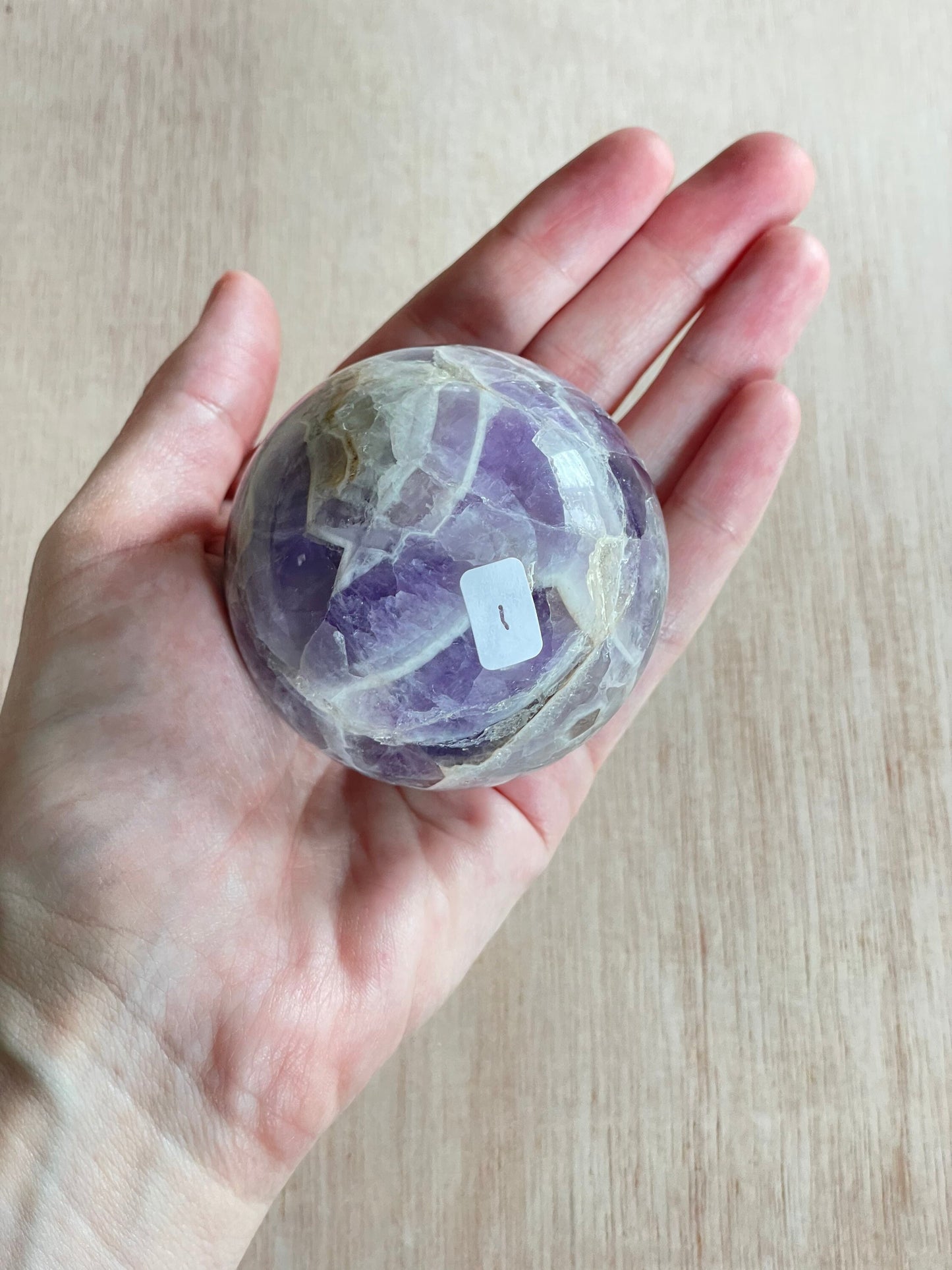 Chevron Amethyst Sphere | Chevron Amethyst Polished Crystal | Palm Stone | Crystal Ball