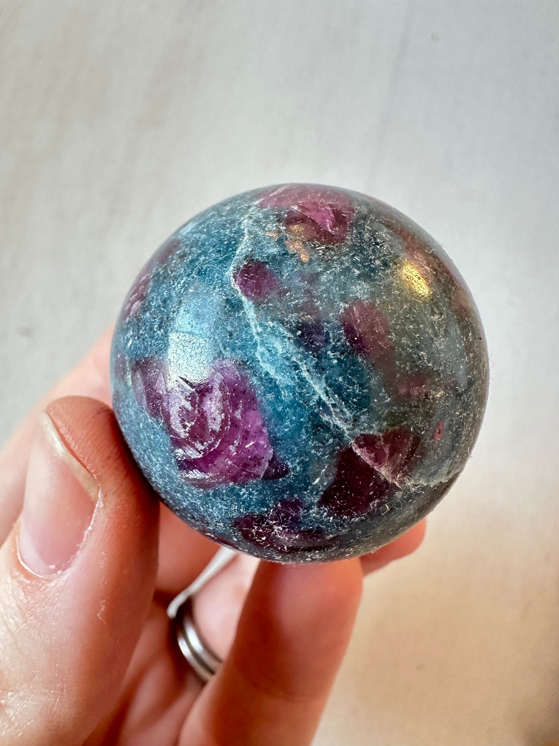 Ruby Kyanite Sphere | Polished Gemstone Sphere