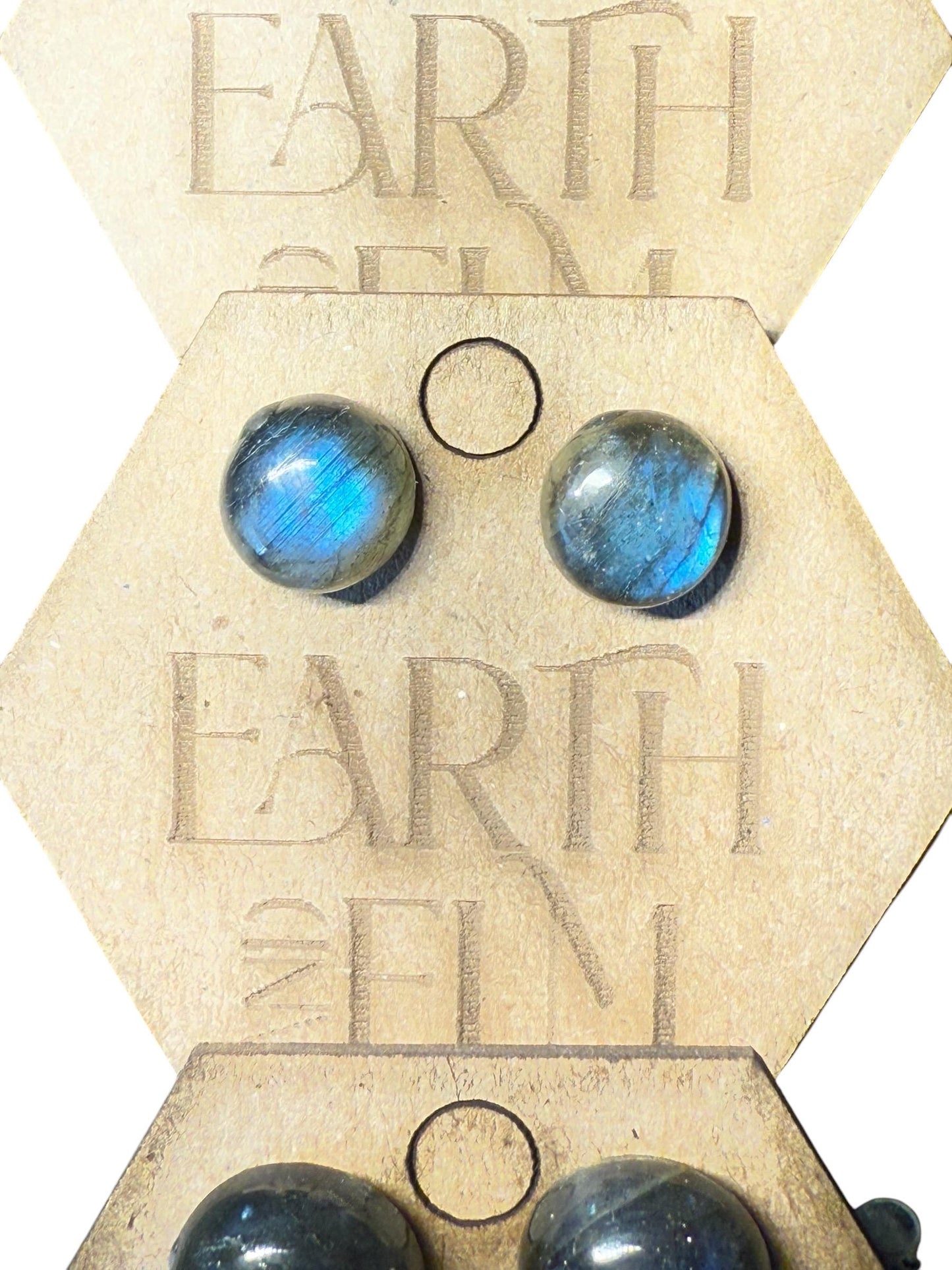 Labradorite Studs | Labradorite Gemstone Earrings | Labradorite Earrings | 8mm Studs | 10mm