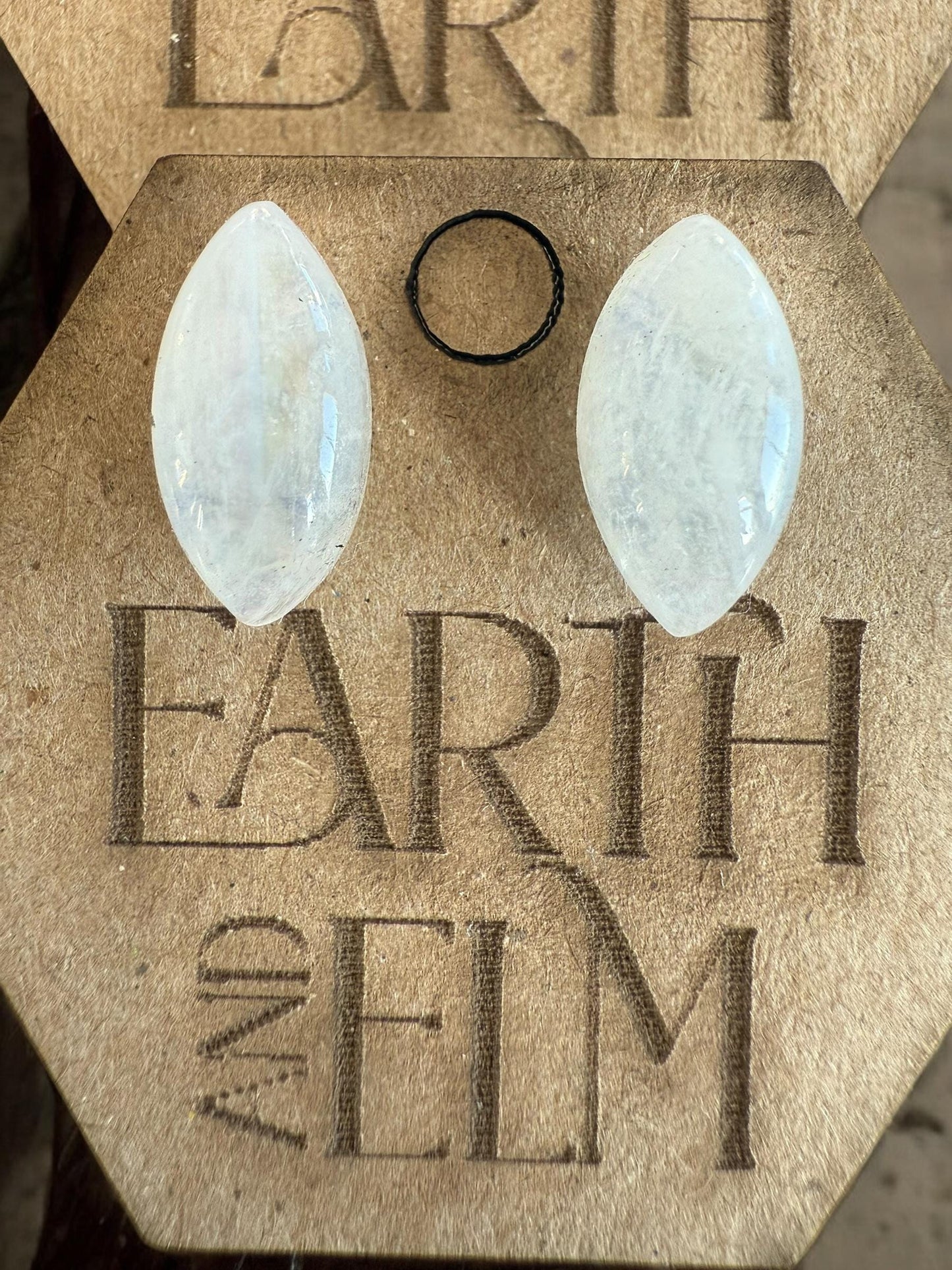 Moonstone Marquise Gemstone Stud Earrings | 6x12mm 8x16mm | Moonstone Studs