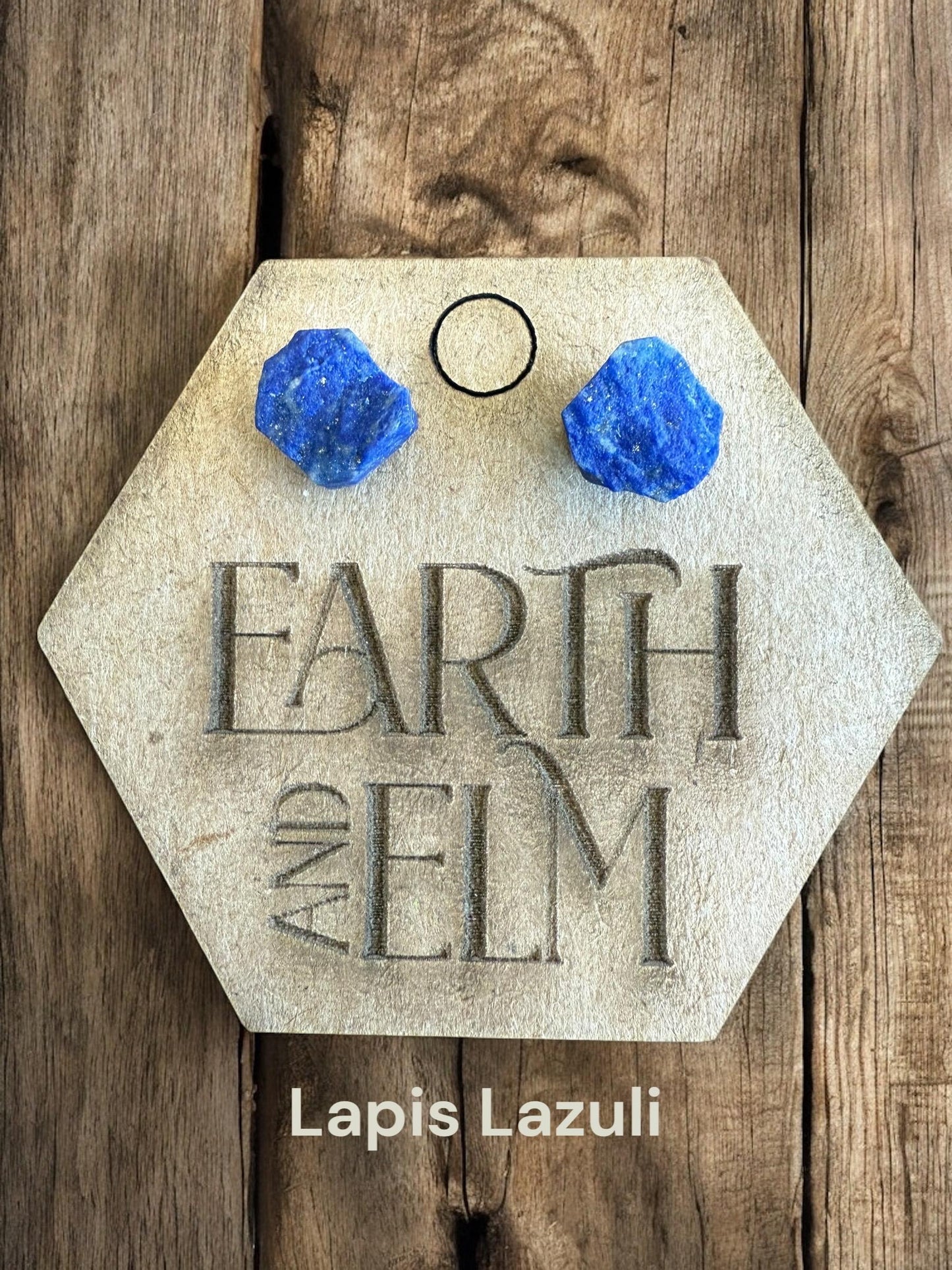 Raw Gemstone Stud Earrings | 8mm Raw Gemstone Studs | Chakra Jewelry Set