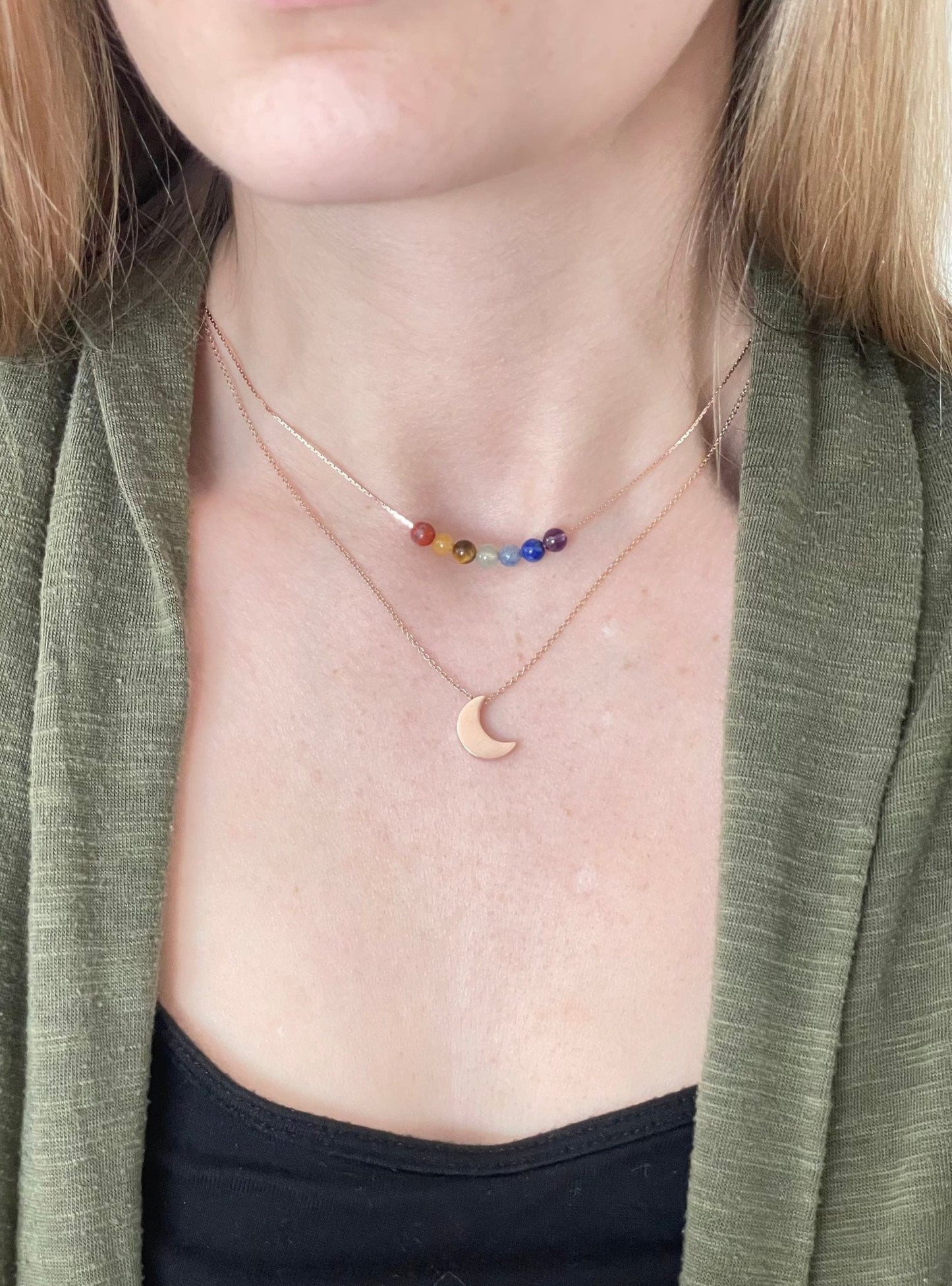 Minimalist Chakra Necklace - earthandelm