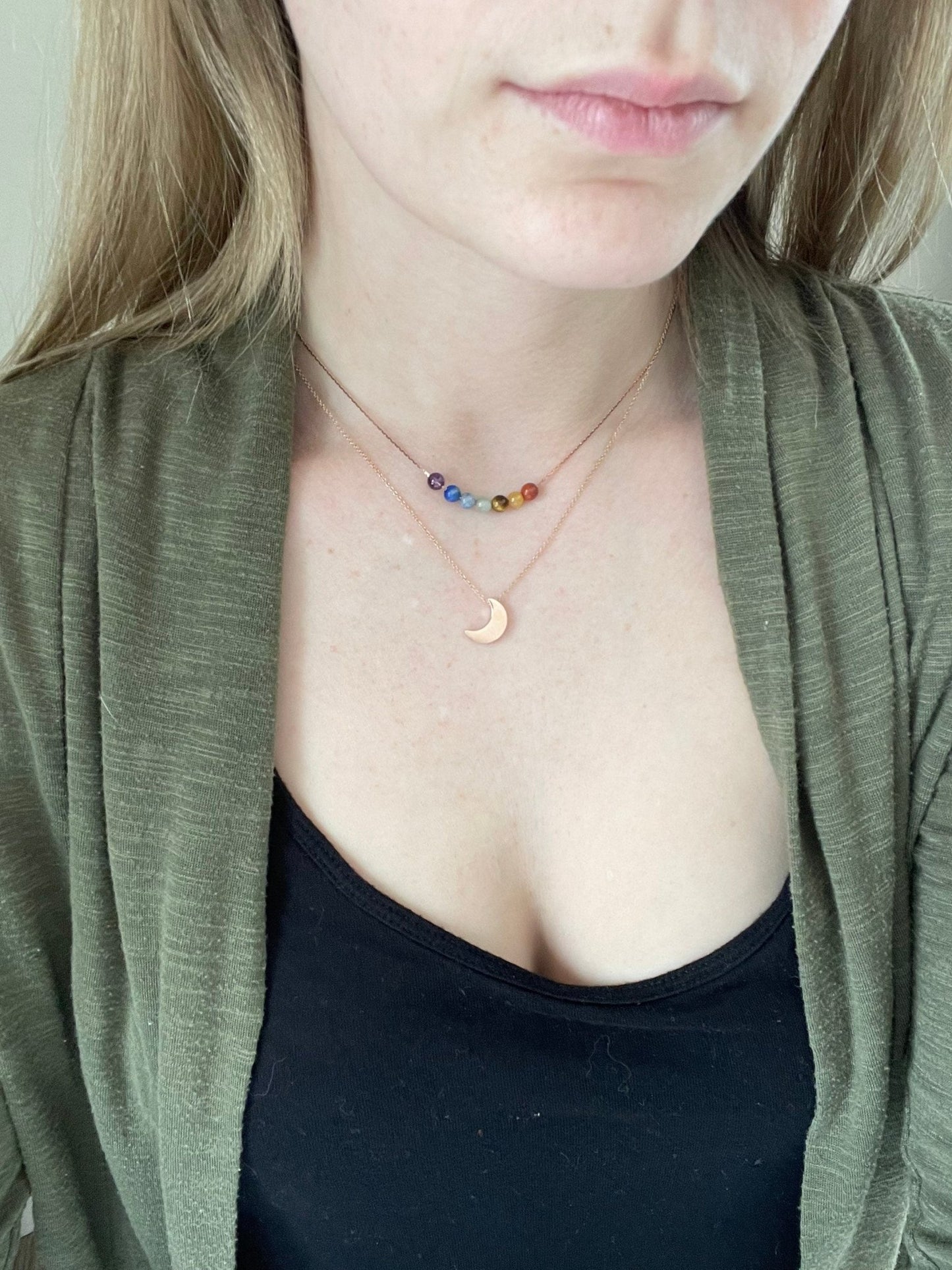 Minimalist Chakra Necklace - earthandelm