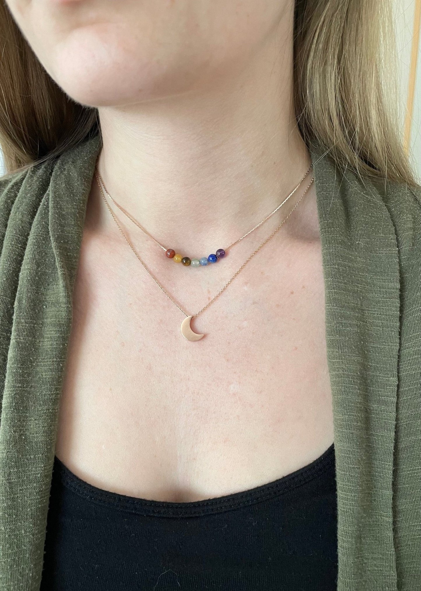 Minimalist Chakra Necklace - earthandelm