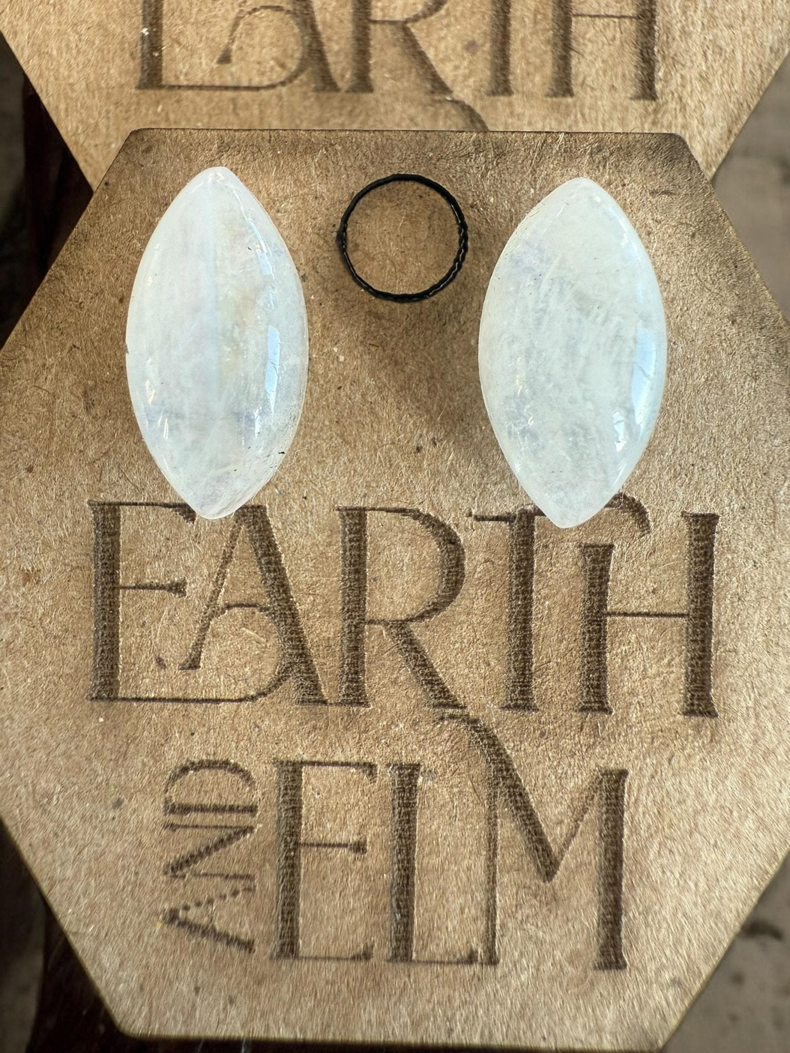 Moonstone Marquise Gemstone Studs - earthandelm