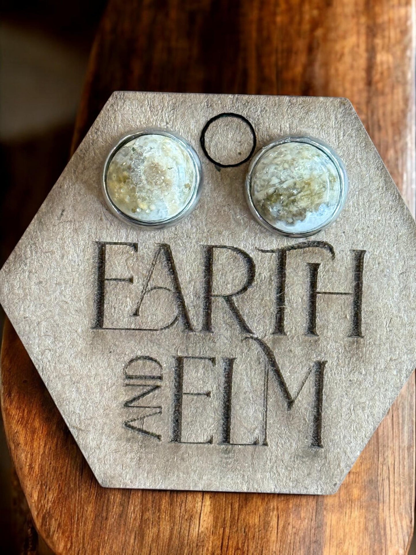 Ocean Jasper in Metal Settings - earthandelm