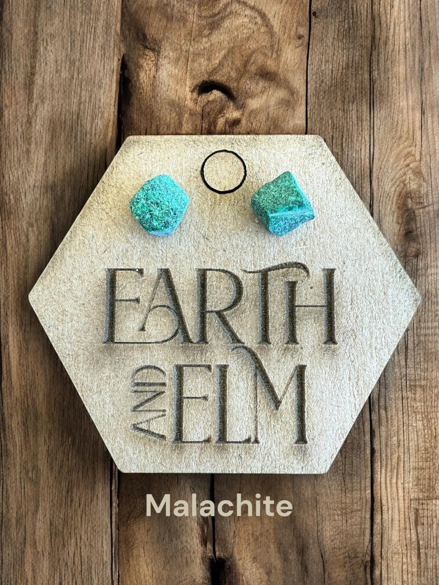 Raw Gemstone Studs - earthandelm