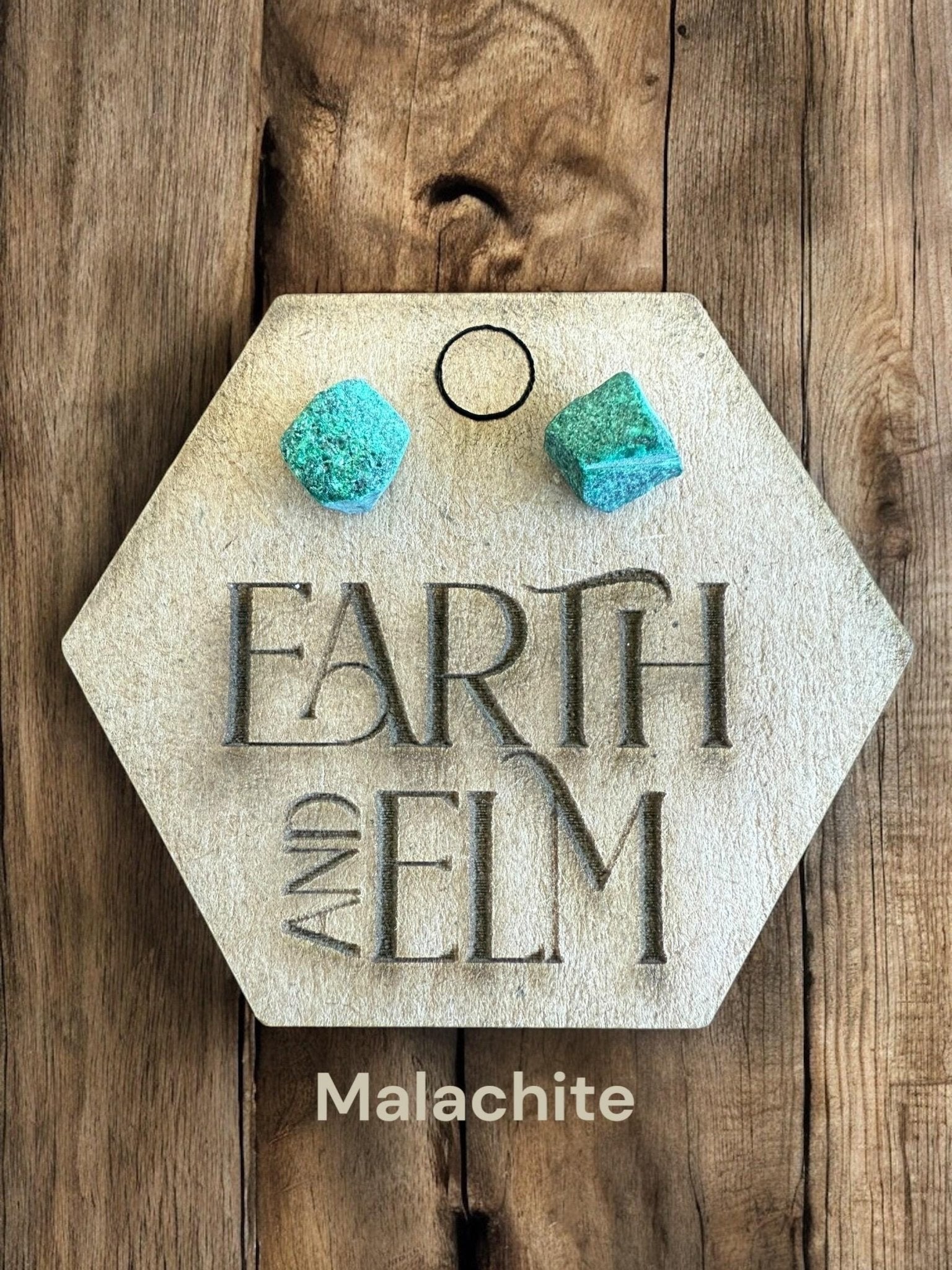 Raw Gemstone Studs - earthandelm