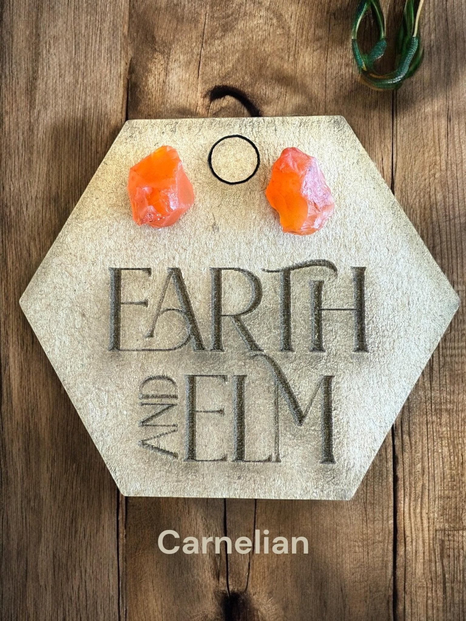 Raw Gemstone Studs - earthandelm