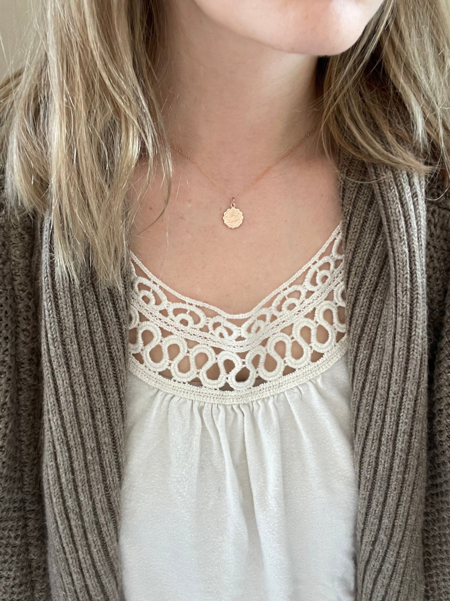 Rose Gold Zodiac Necklace - earthandelm