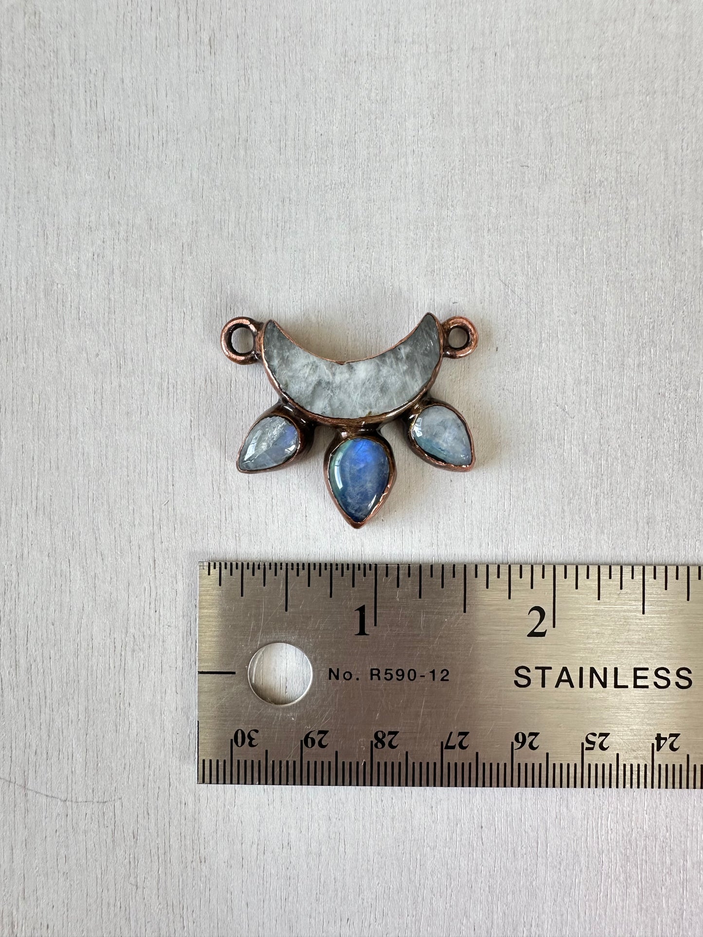 Moonstone Crown Pendant