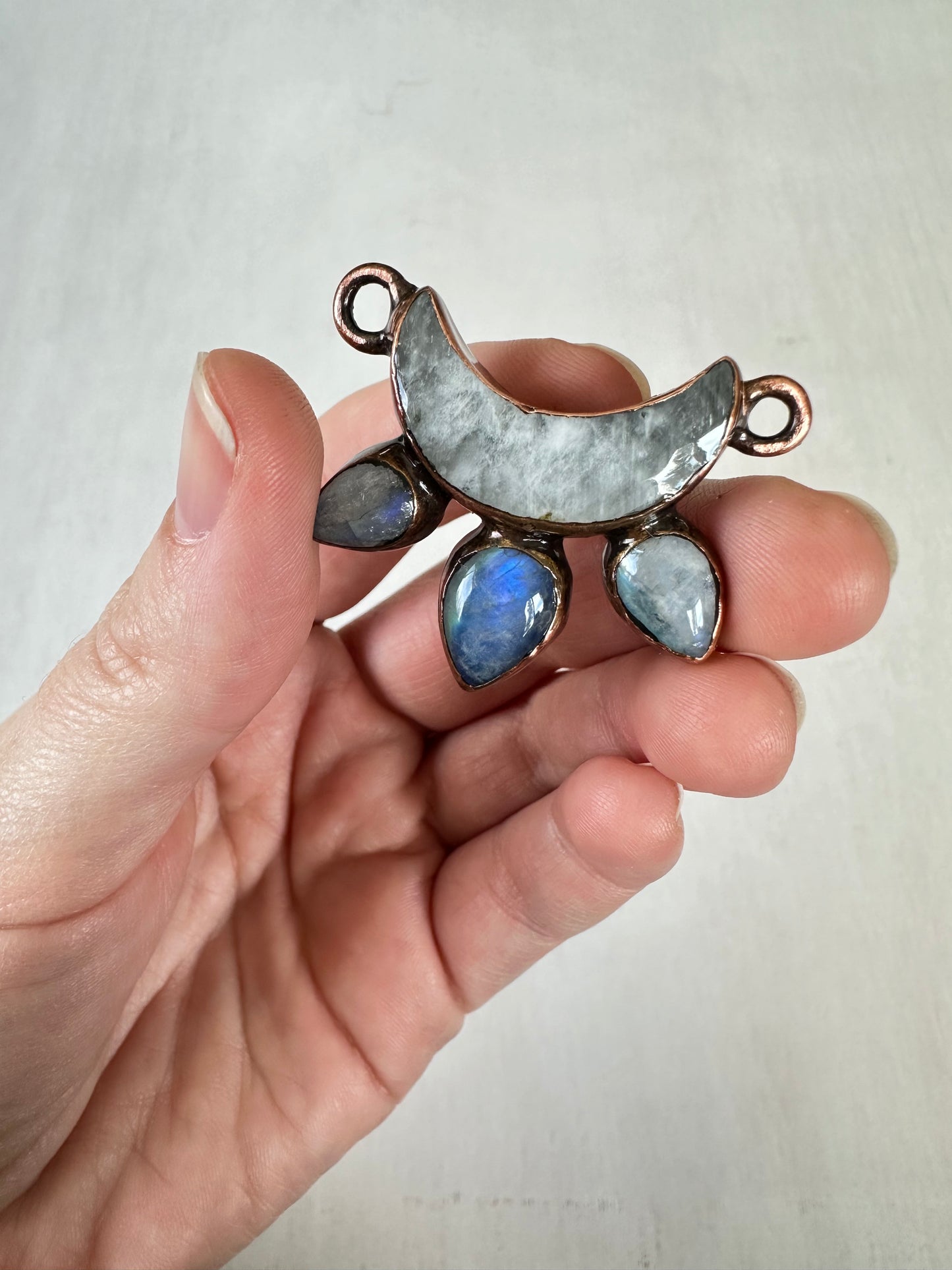 Moonstone Crown Pendant