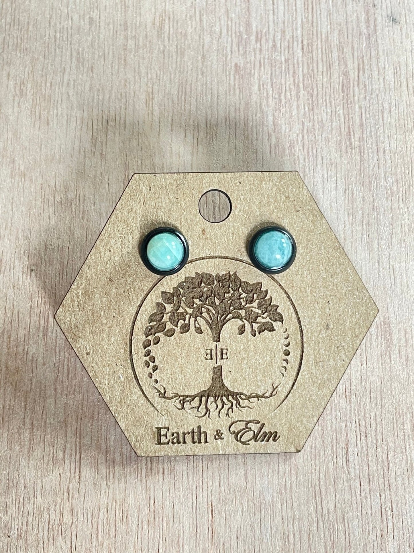 Amazonite in Metal Setting - earthandelm