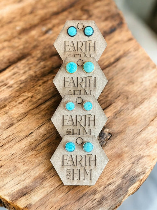 Amazonite in Metal Setting - earthandelm