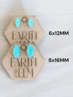 Amazonite Marquise Studs - earthandelm