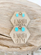 Amazonite Oval Gemstone Studs - earthandelm