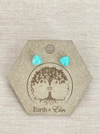 Amazonite Trillion Studs - earthandelm