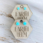 Amazonite Trillion Studs - earthandelm
