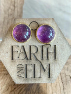 Amethyst in Metal Setting - earthandelm