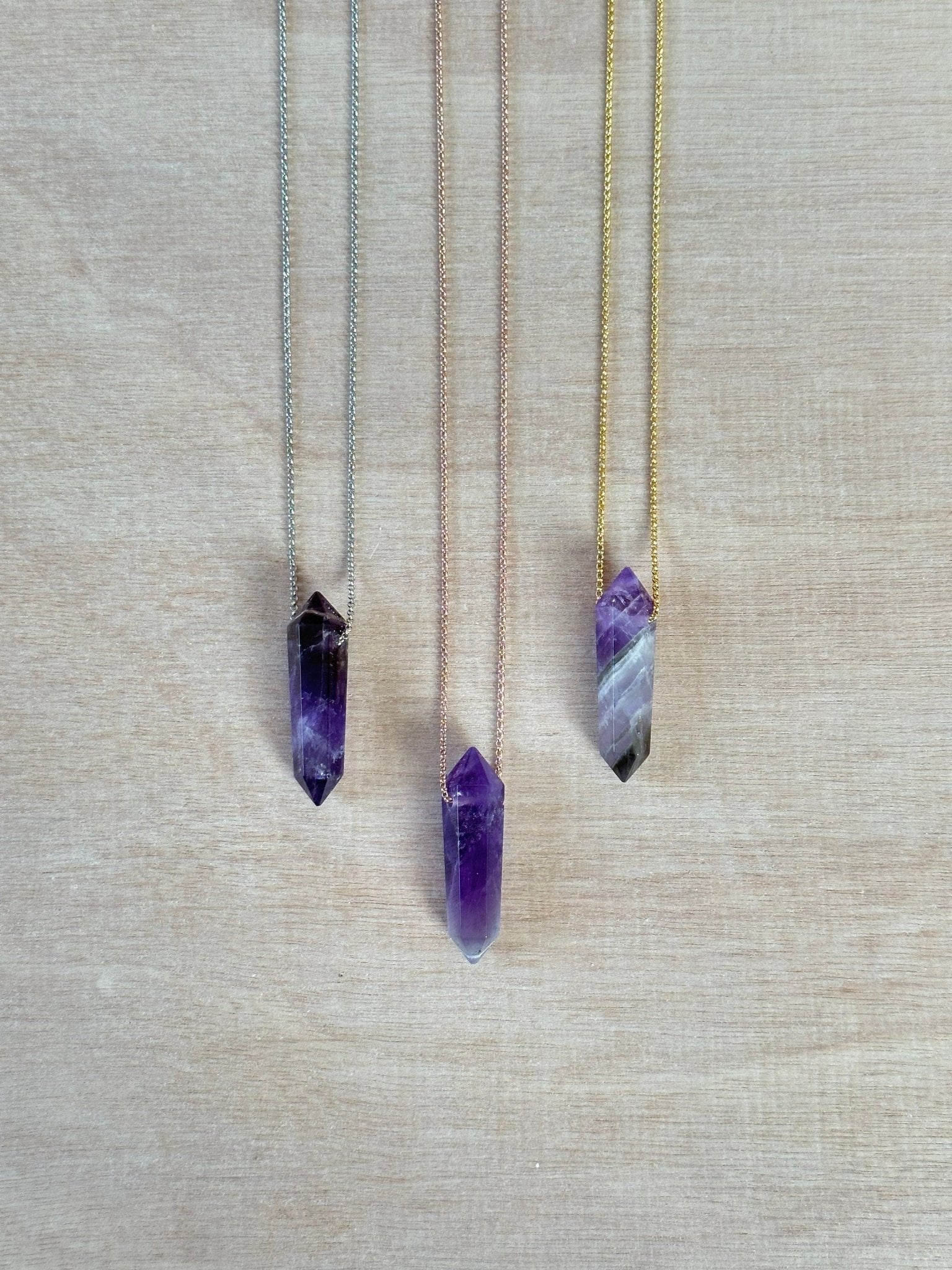 Amethyst Point Necklace - earthandelm