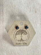 Black Onyx in Metal Settings - earthandelm