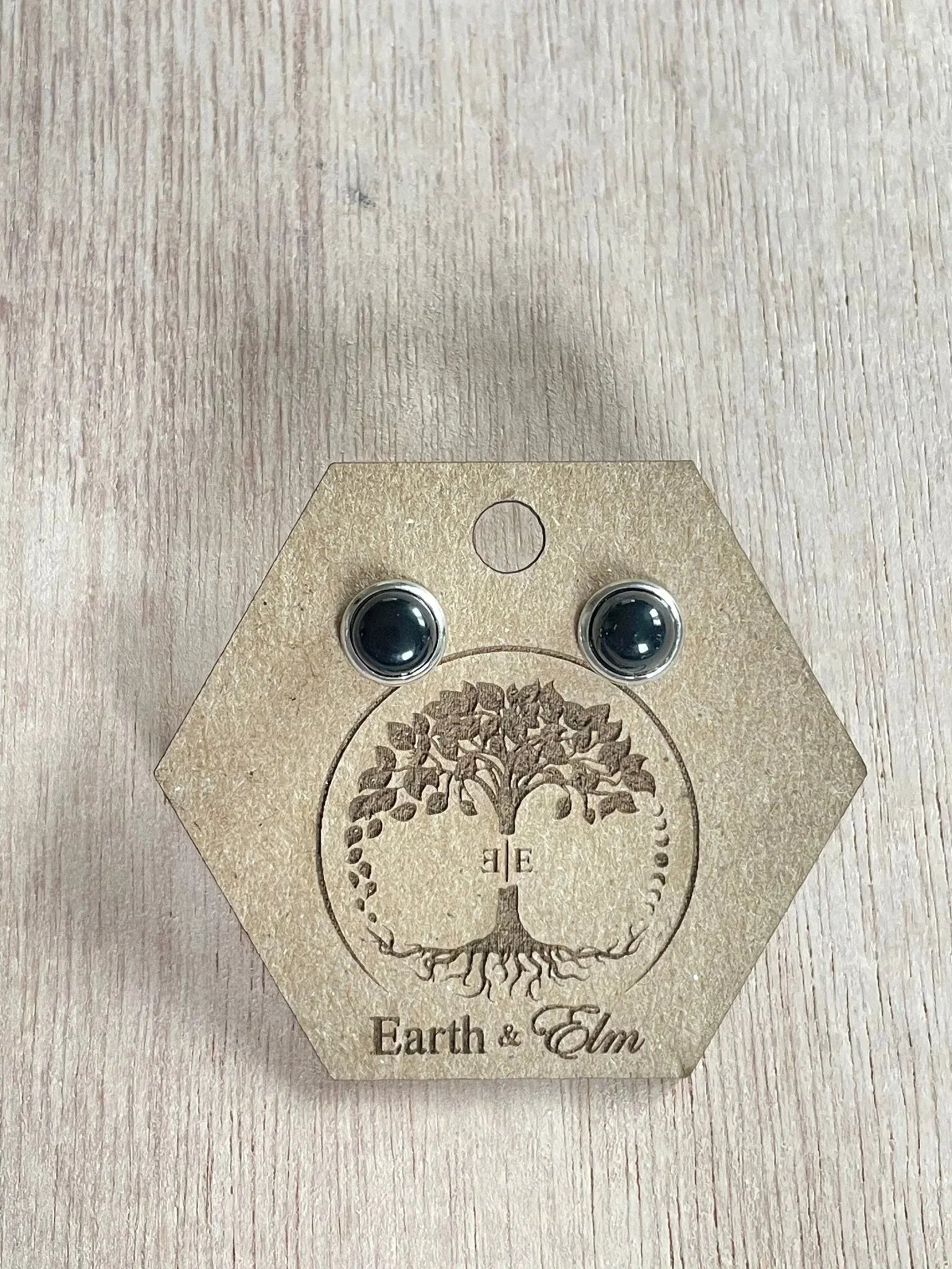 Black Onyx in Metal Settings - earthandelm