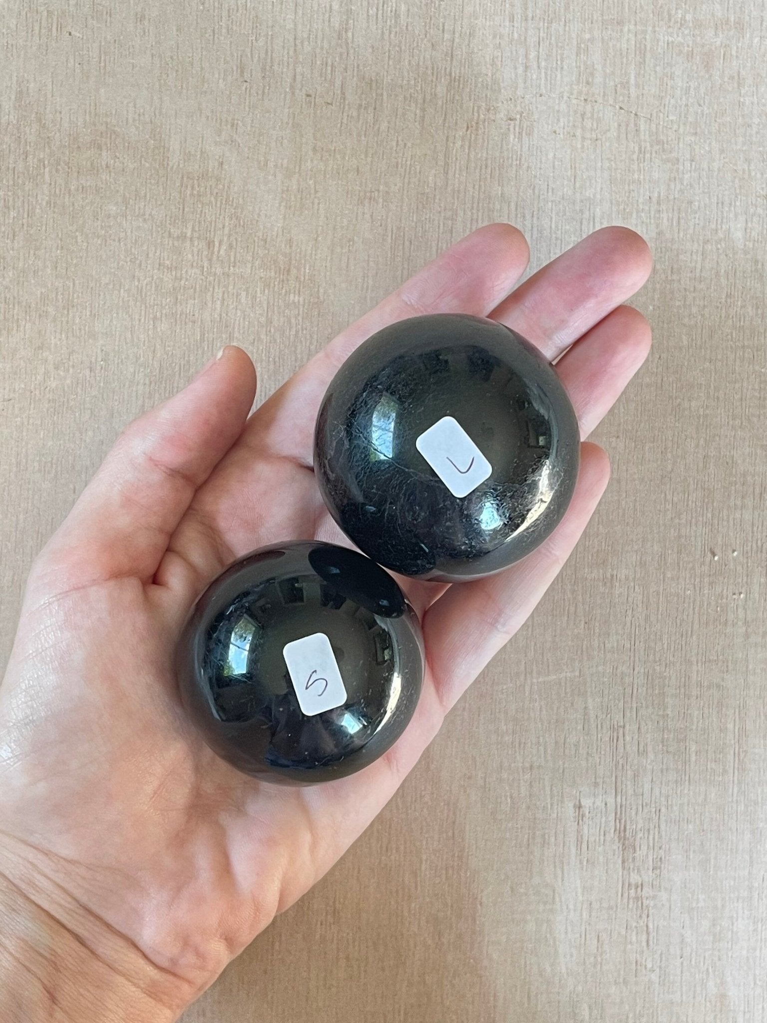 Black Tourmaline Sphere | Authentic Gemstone | Crystal Ball - earthandelm