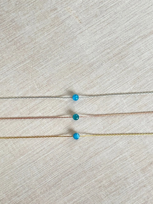 Blue Apatite Necklace - earthandelm