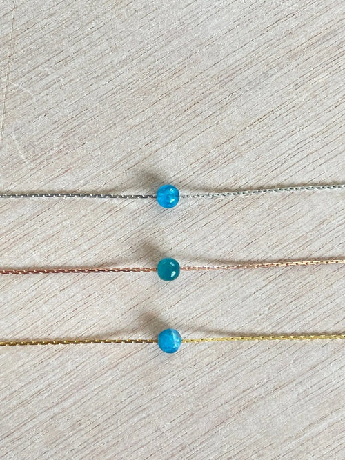 Blue Apatite Necklace - earthandelm