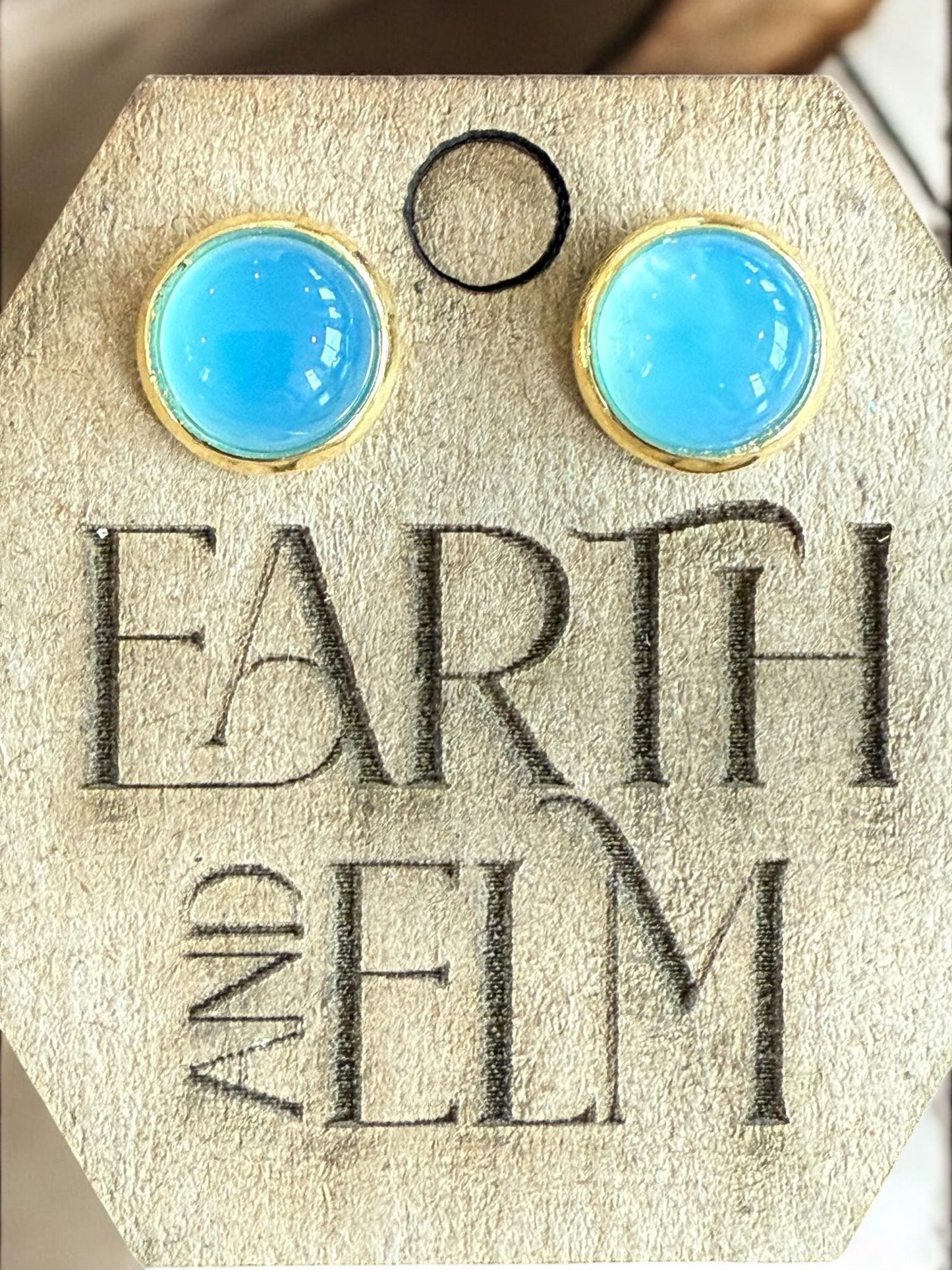 Blue Chalcedony in Metal Settings - earthandelm
