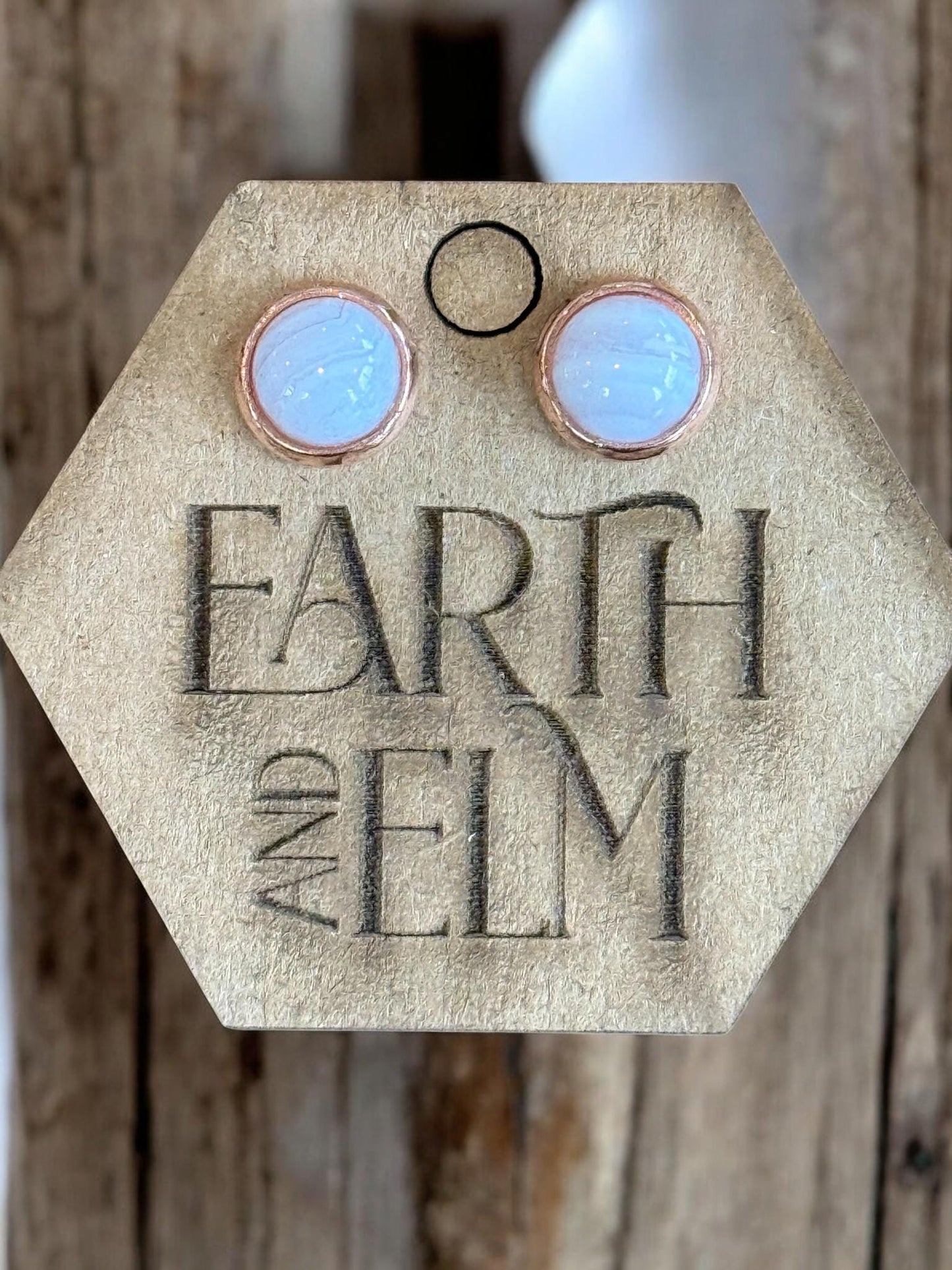 Blue Lace Agate in Metal Settings - earthandelm