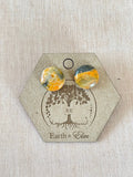 Bumblebee Jasper Round Studs - earthandelm