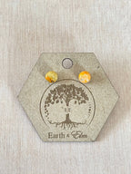 Bumblebee Jasper Round Studs - earthandelm