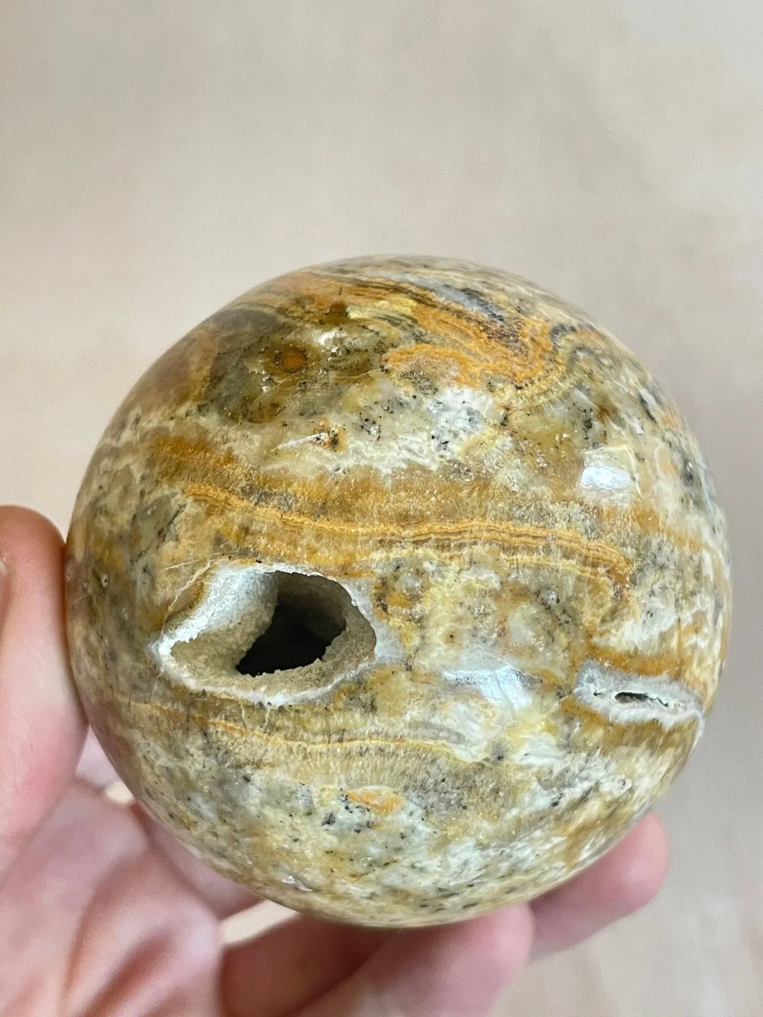 Bumblebee Jasper Sphere | Bumblebee Jasper Crystal Ball | Gemstone Crystal - earthandelm