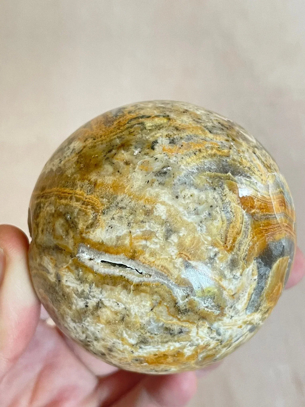 Bumblebee Jasper Sphere | Bumblebee Jasper Crystal Ball | Gemstone Crystal - earthandelm
